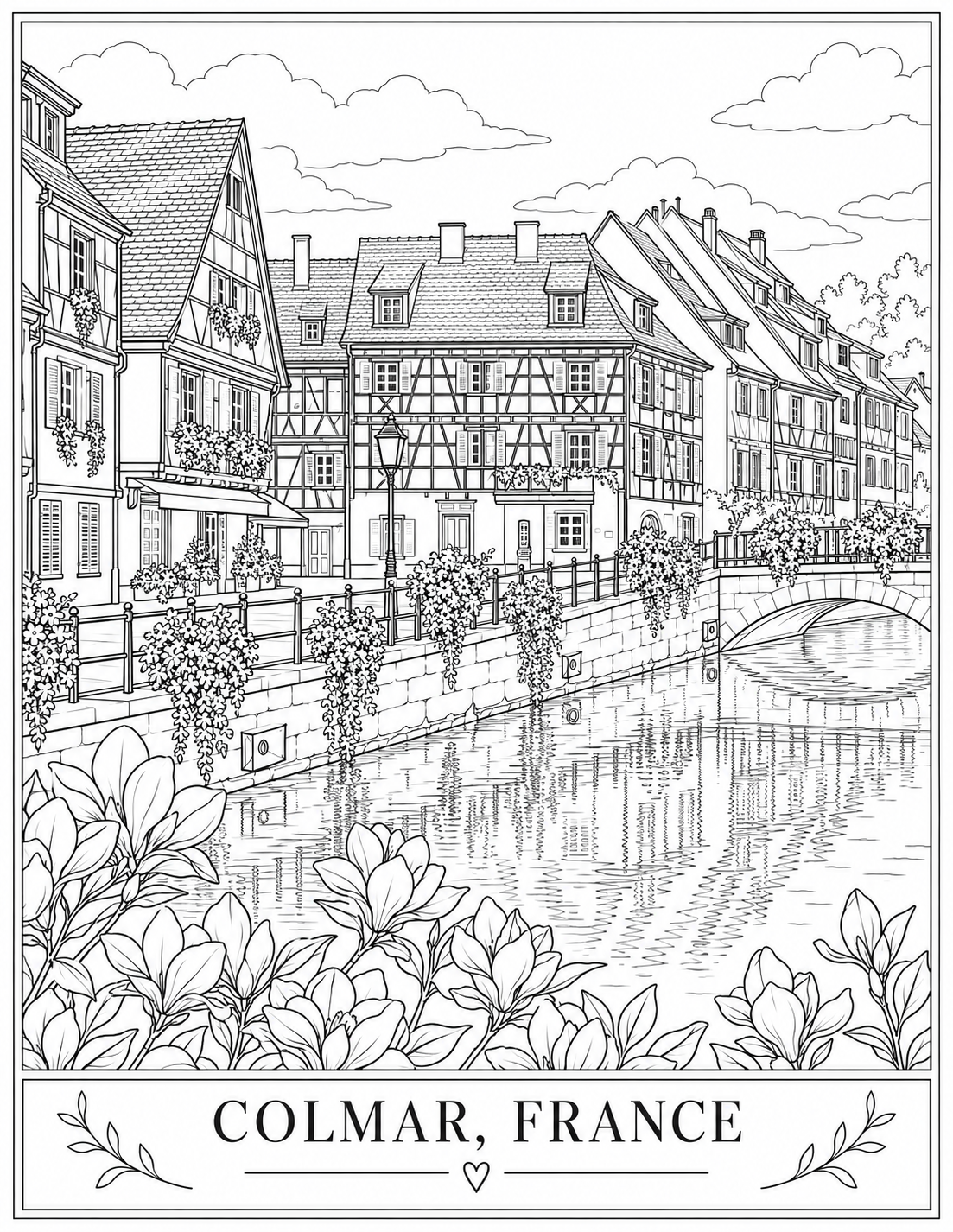 European Escapes - A Coloring Journey Through Europe