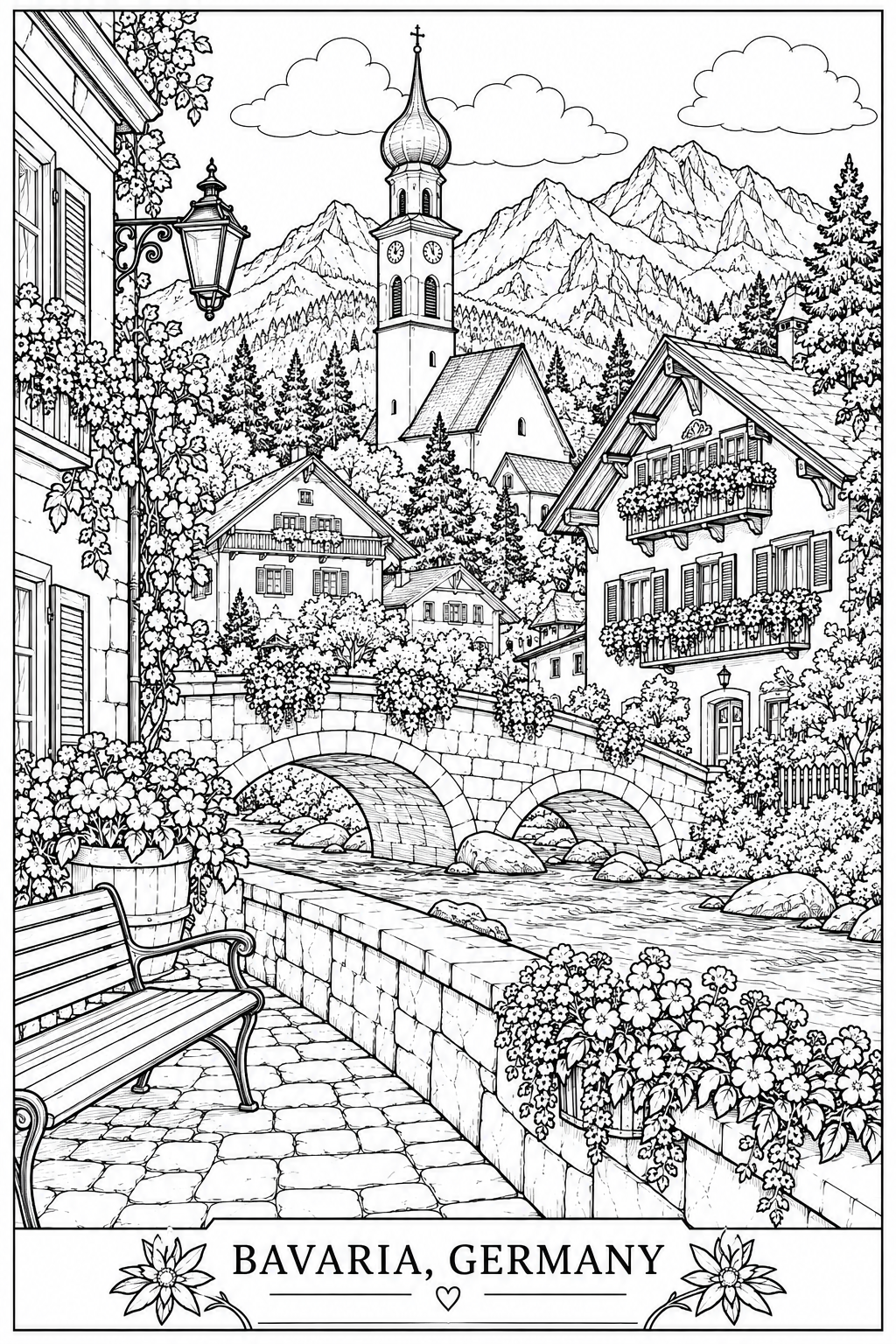 European Escapes - A Coloring Journey Through Europe