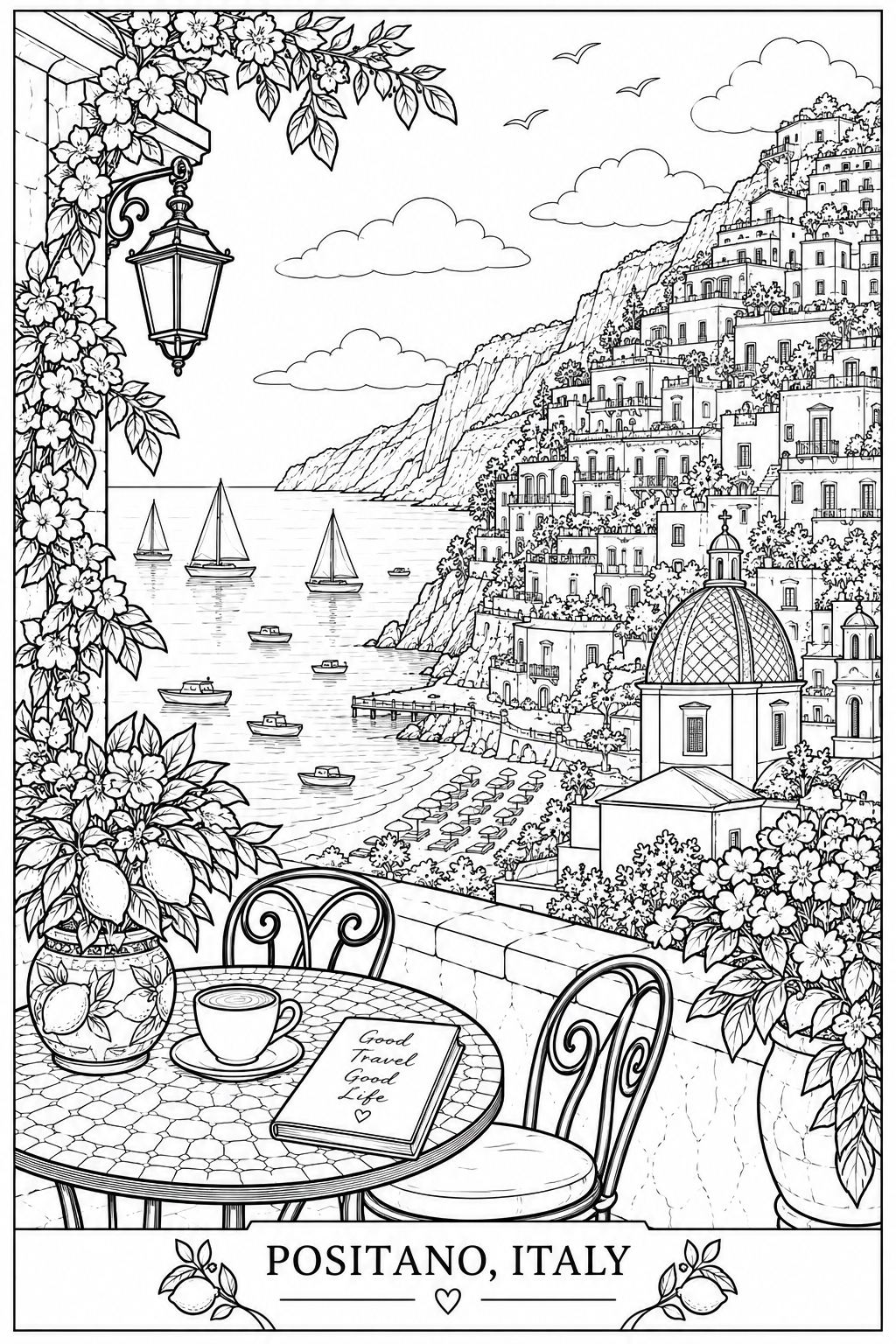 European Escapes - A Coloring Journey Through Europe